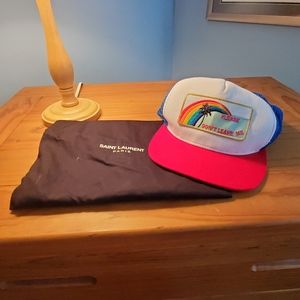 Saint Laurent Snapback Hat with duster bag